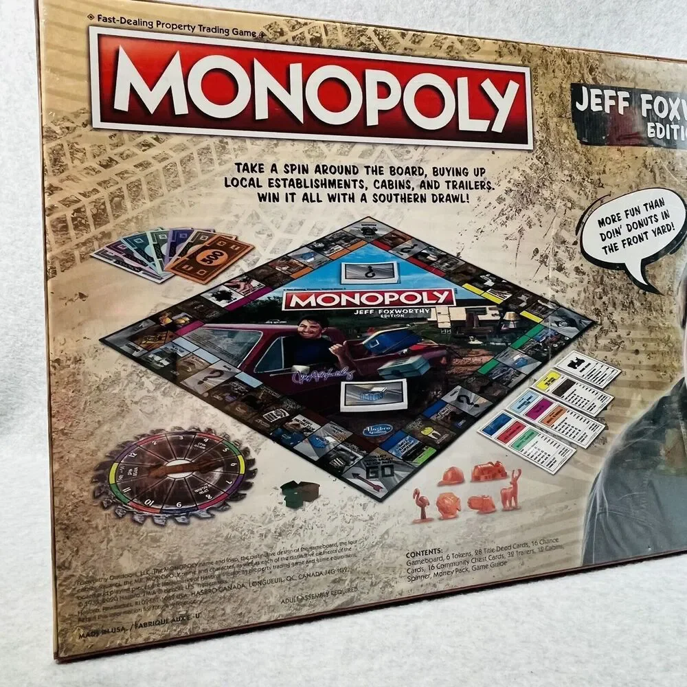 Monopoly Jeff‎ Foxworthy Edition Board Game Redneck Brand New Factory Sealed
